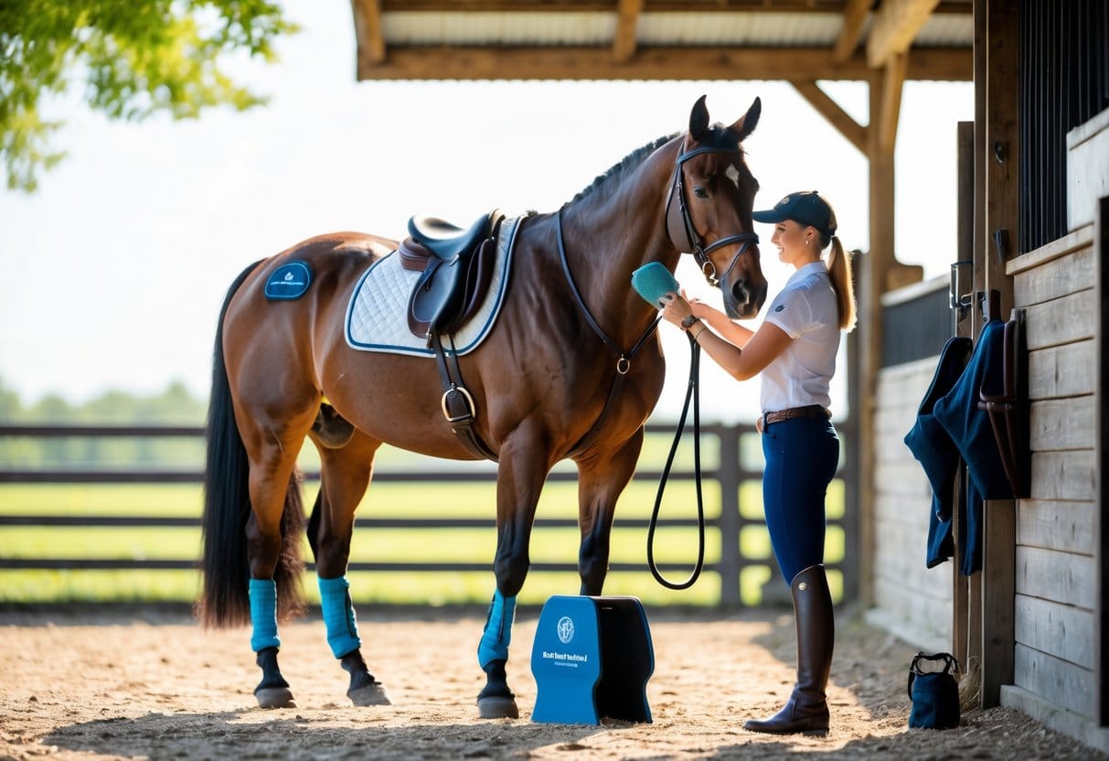 Opnå restitution og pleje efter træning med det rette hesteudstyr